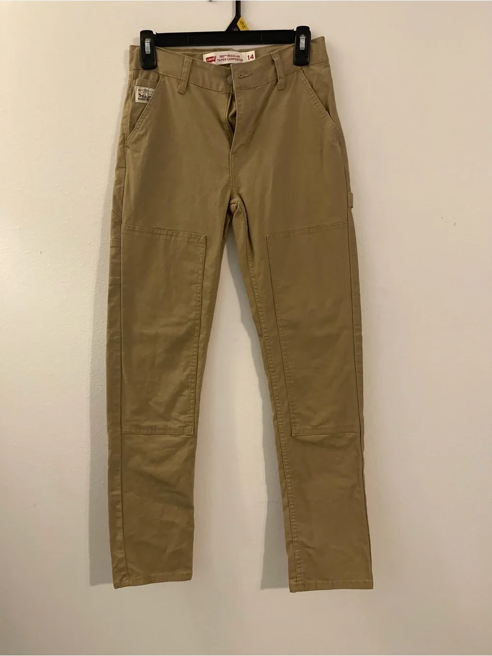 Levi's Boy’s Tan Khaki Carpenter-Style Chinos